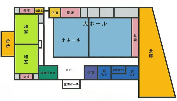 セレモニー会館のMAP